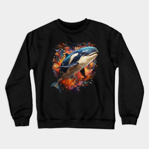 Orca Rainbow Crewneck Sweatshirt by JH Mart